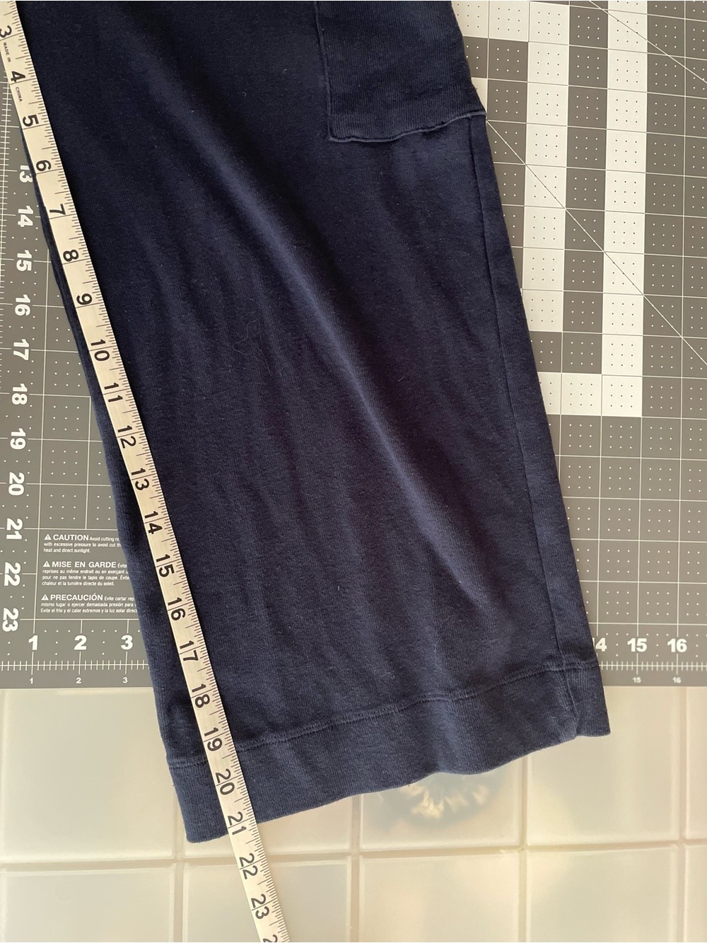 Calypso St. Barth Navy Crop Button Vest & Wide-Leg Pants Cotton Linen Lounge Set - Picture 10 of 10